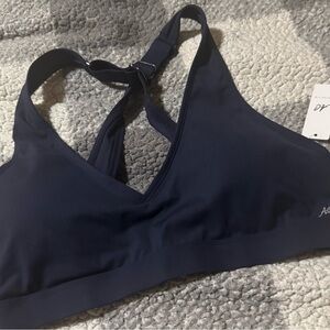Anne Cole Dark Blue Sports Bra